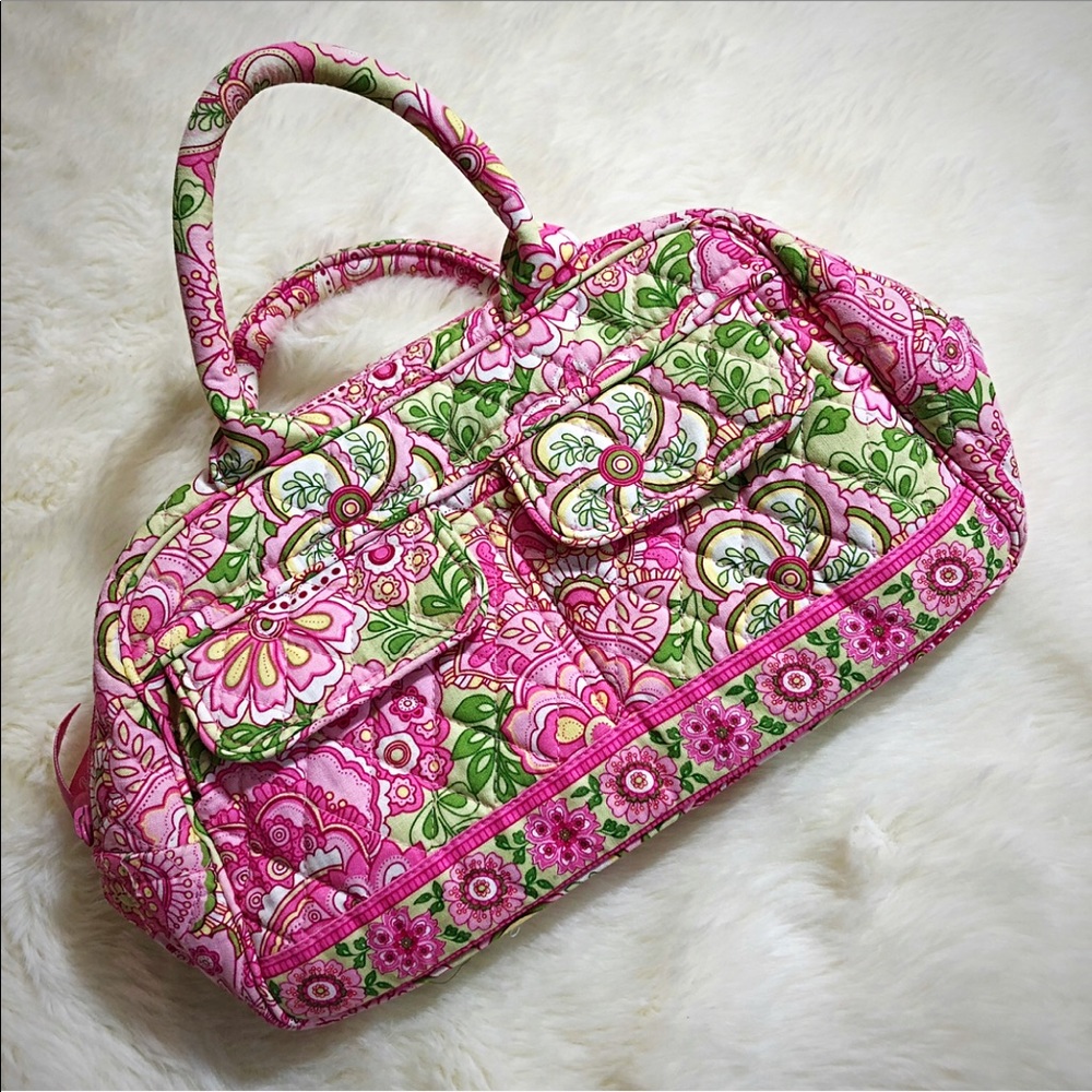 VERA BRADLEY Bowler Bag in Petal Pink